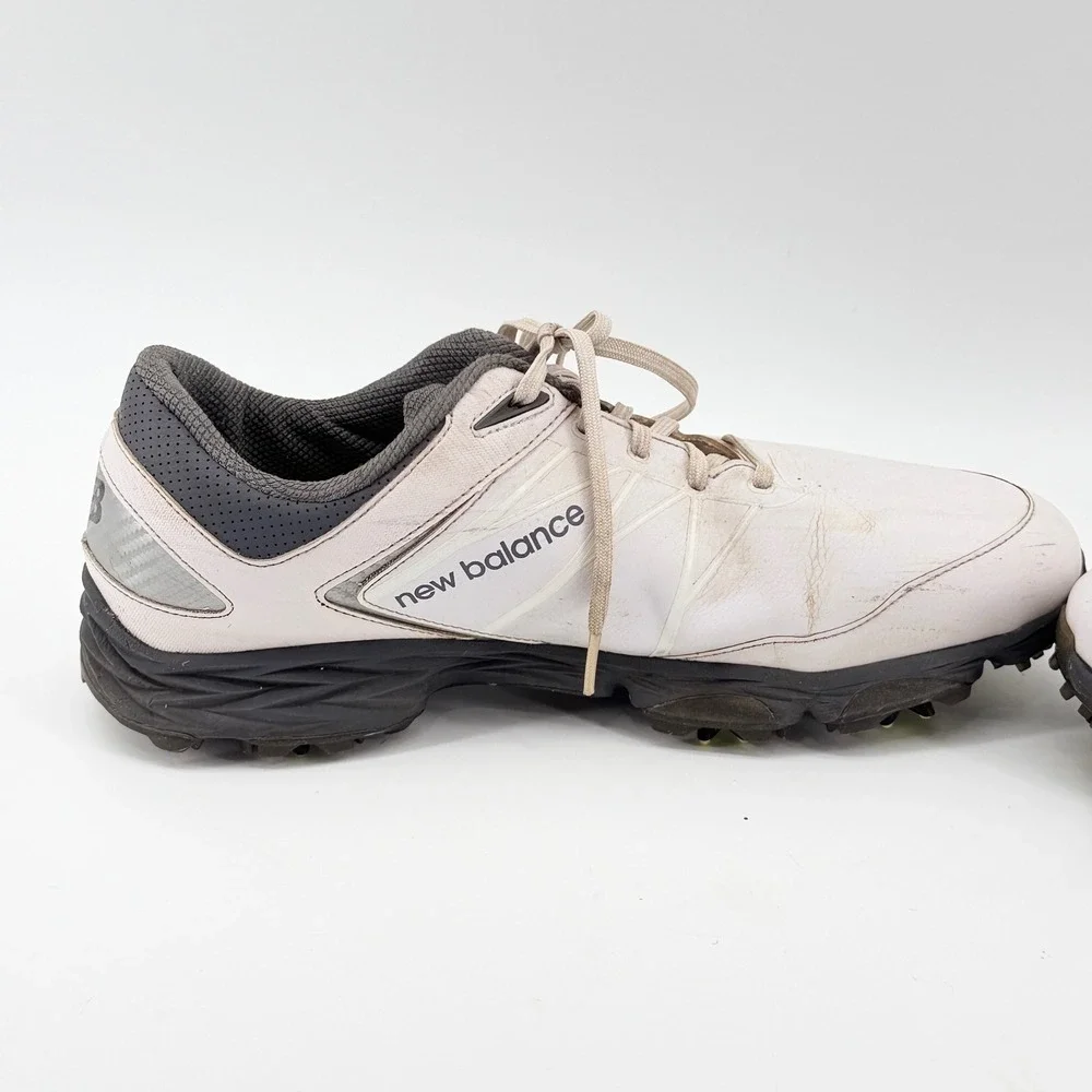 New Balance NBG2005 White Grey Waterproof Spiked Golf Shoes Mens 13 D